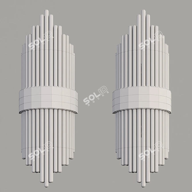 Elegant Chandelier - Coral Rendition 3D model image 2