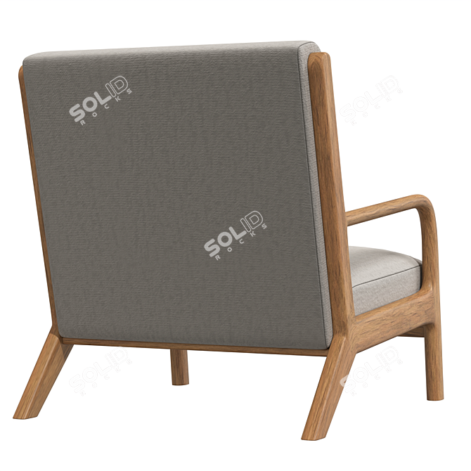 Elegant Ronaldo Armchair 3D model image 3