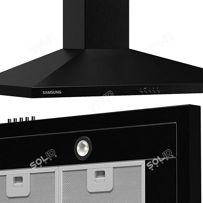 SAMSUNG Home Appliance Set: Stylish and Functional 3D model image 5