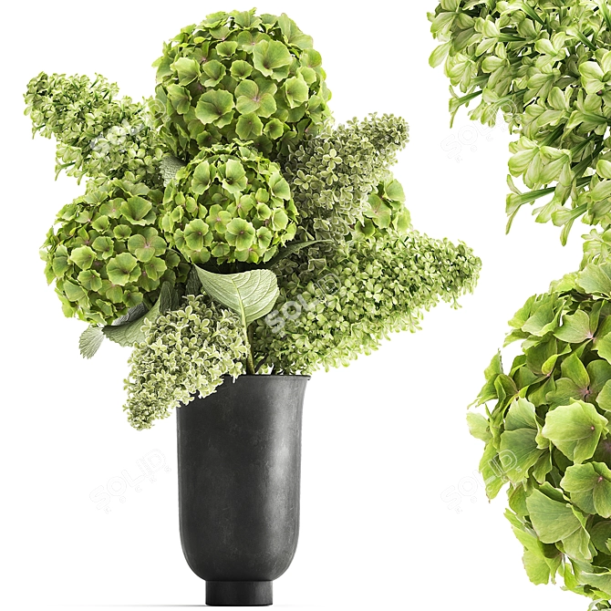 Spring Green Bouquet 3D model image 1