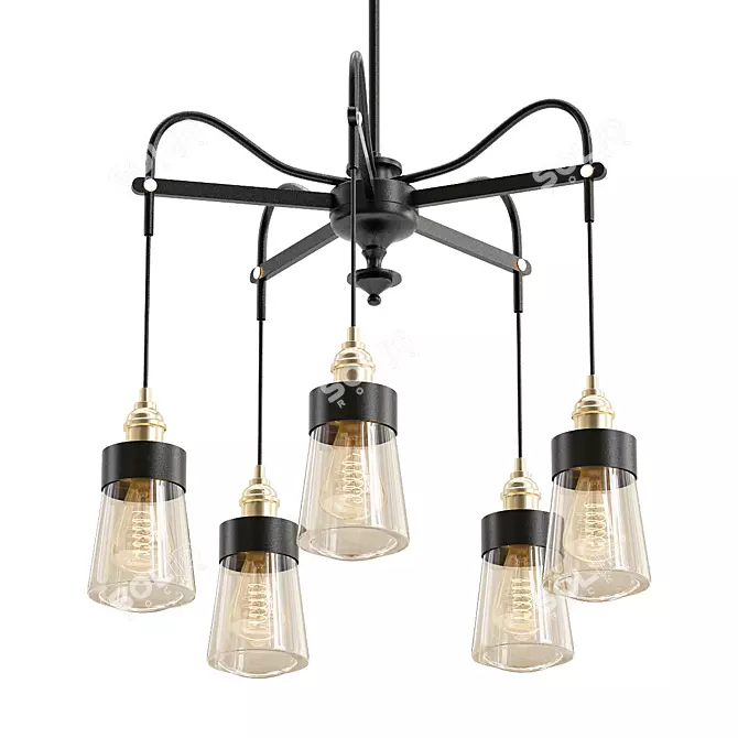 Elegant Savoy House Chandelier 3D model image 1