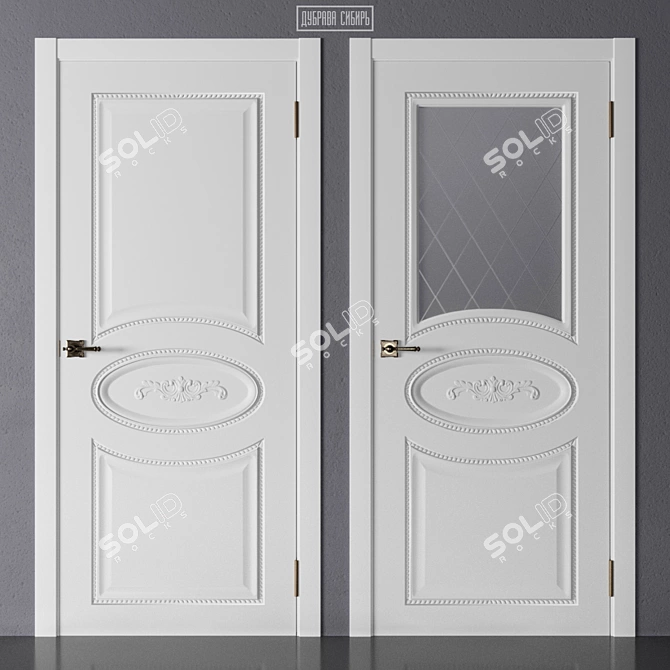 Dubrava Siberia - Classic 3D Door Collection 3D model image 2