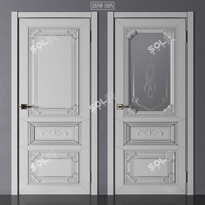 Dubrava Siberia - Classic 3D Door Collection 3D model image 4