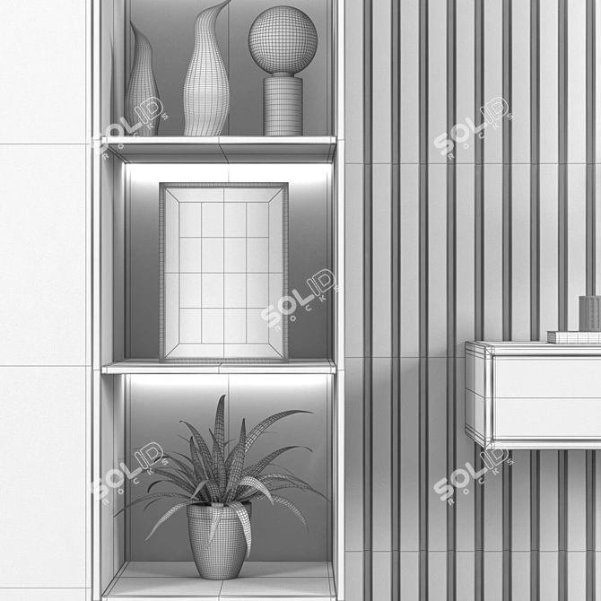 Sleek Hallway Set - Modern and Stylish 3D model image 5