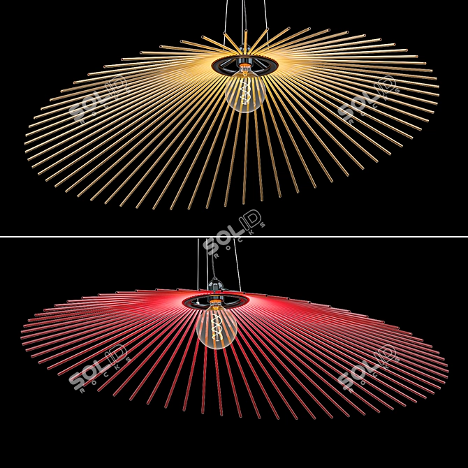Stunning Galaxy LED Lamp 3D model image 1