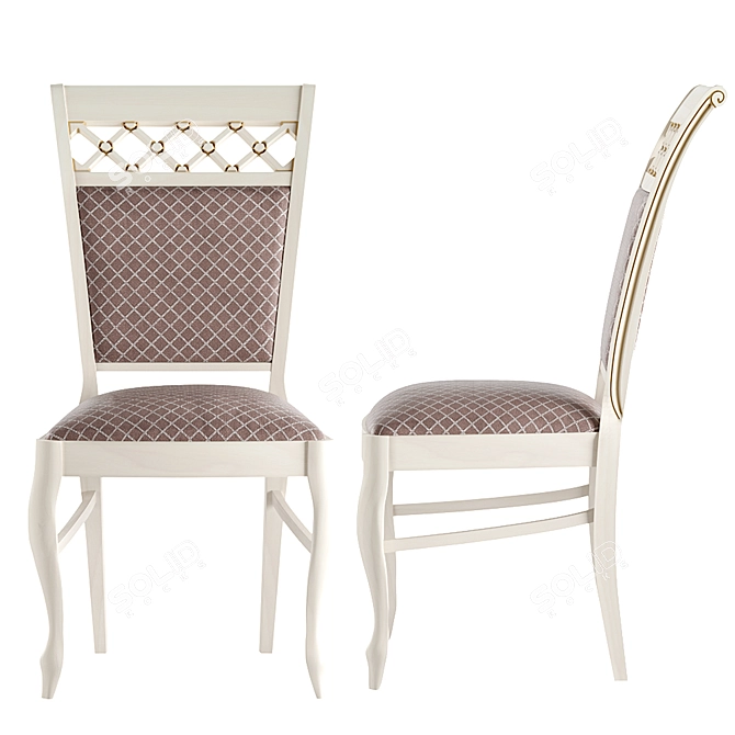 Elegant Vintage Felix Chair 3D model image 3