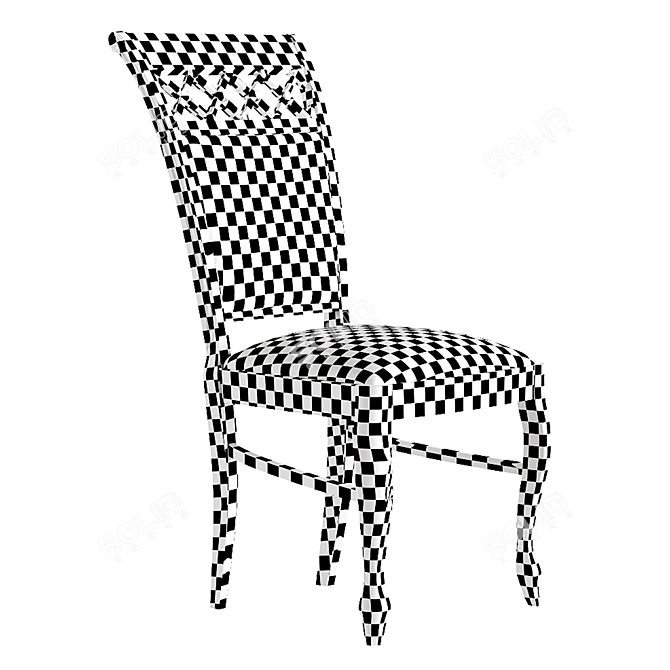 Elegant Vintage Felix Chair 3D model image 7