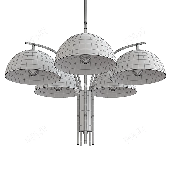 Elegant Marcel Chandelier: Sophisticated Lighting Masterpiece 3D model image 2