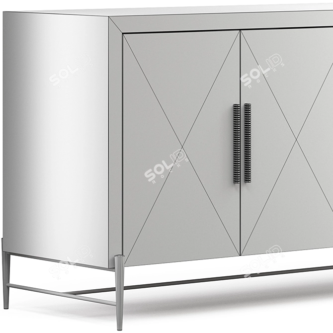 Stylish Hooker Chapman Sideboard 3D model image 3