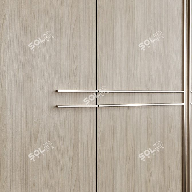 Designer Lighted Wardrobe - Muzafarov Collections 3D model image 3