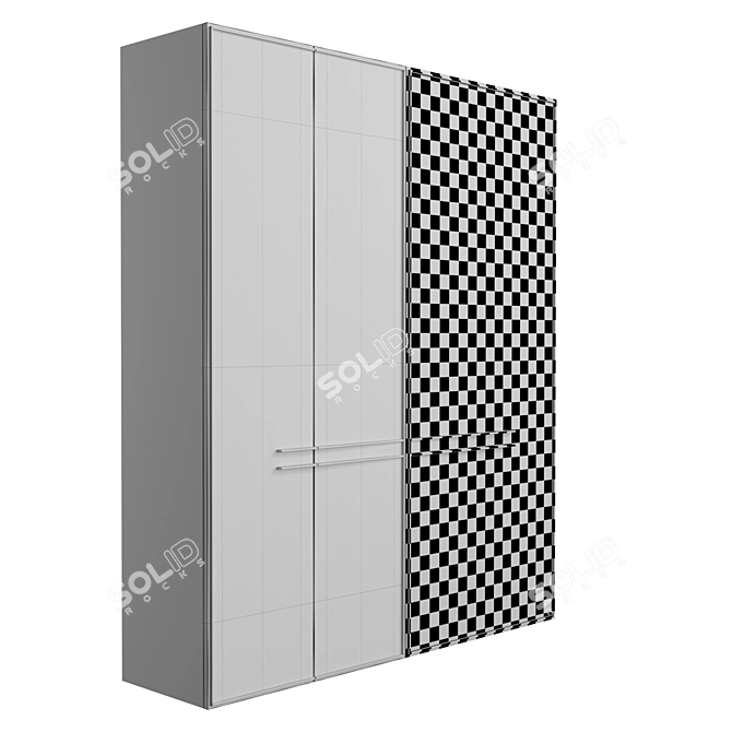 Designer Lighted Wardrobe - Muzafarov Collections 3D model image 4