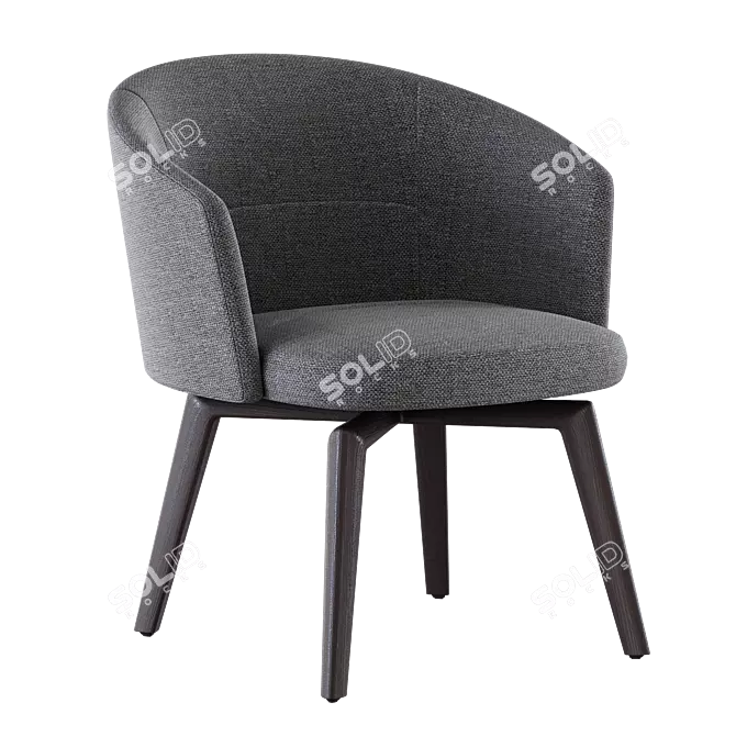 Modern Minotti AMELIE Chair 3D model image 2