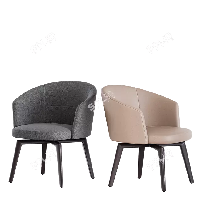 Modern Minotti AMELIE Chair 3D model image 5