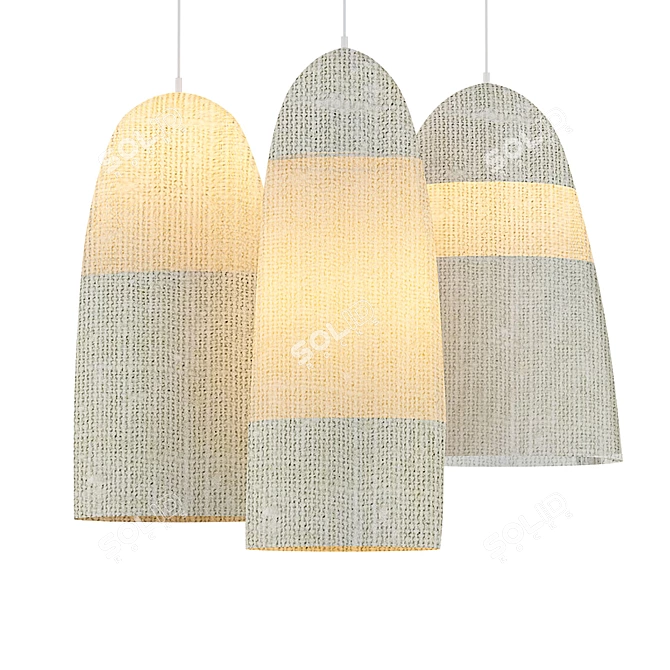 3Ha Rope Pendant Light 3D model image 1