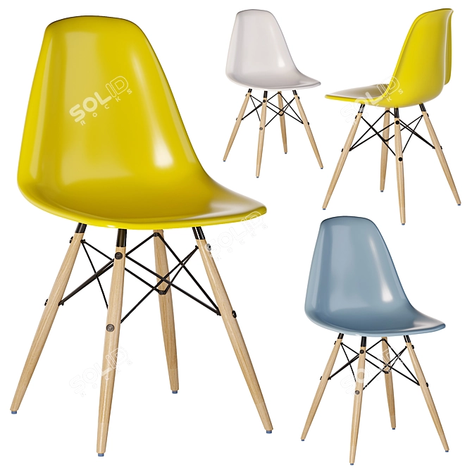 Vitra Chair: Timeless Elegance for Your Space 3D model image 1