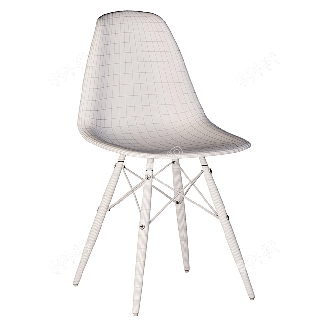 Vitra Chair: Timeless Elegance for Your Space 3D model image 6