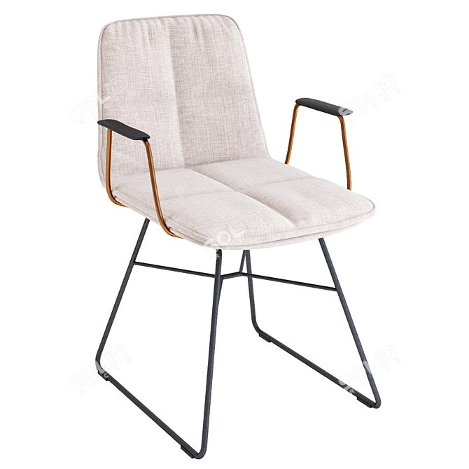Elegant Shilo Chair: Timeless Style 3D model image 1