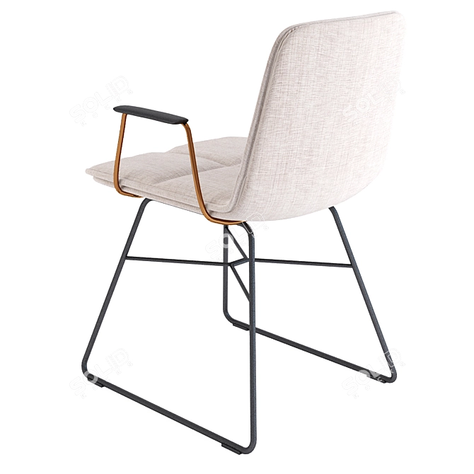Elegant Shilo Chair: Timeless Style 3D model image 4
