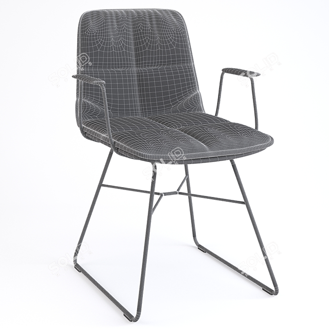 Elegant Shilo Chair: Timeless Style 3D model image 5