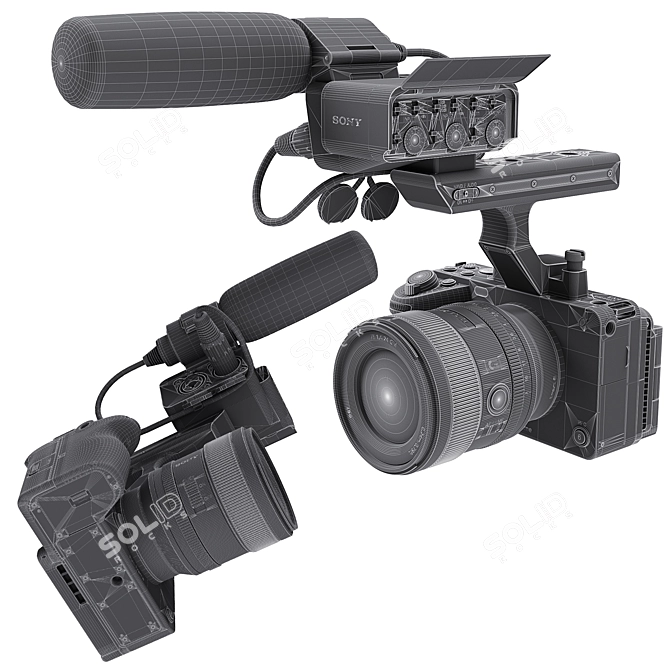 Title: Sony FX3 Full-Frame Cinema Camera 3D model image 6