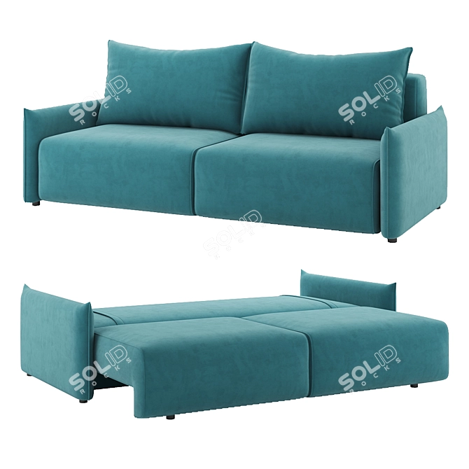 Floris Sofa: Elegant and Functional 3D model image 1