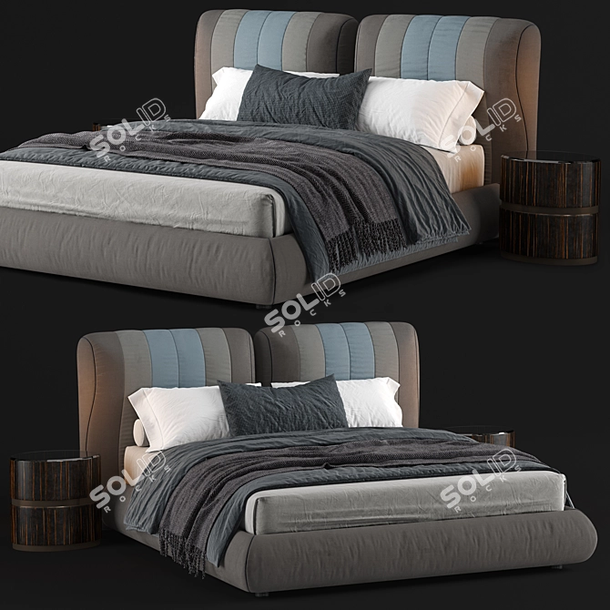 Modern Bed Frame 180x200 3D model image 1