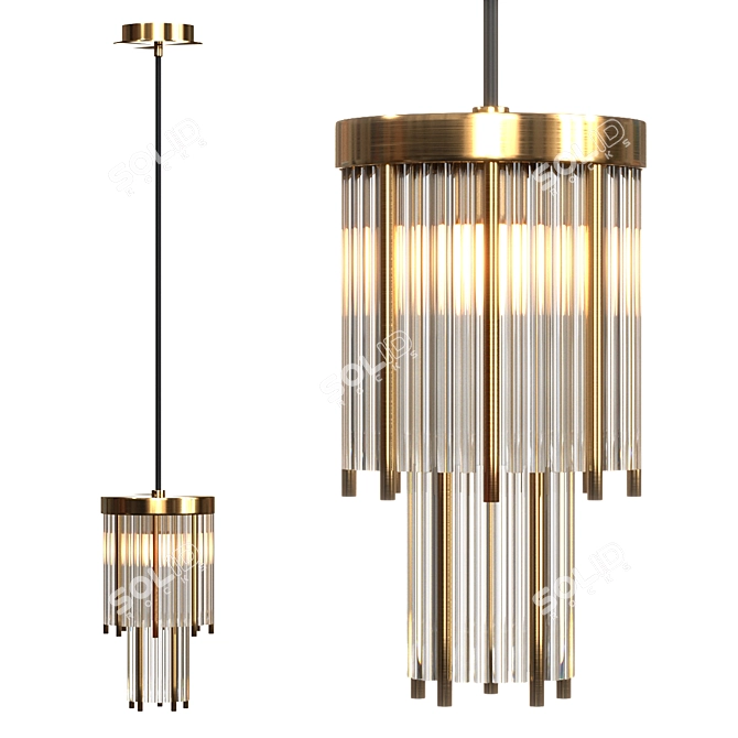 Sleek Abur One: Modern Designer Lamp 3D model image 5