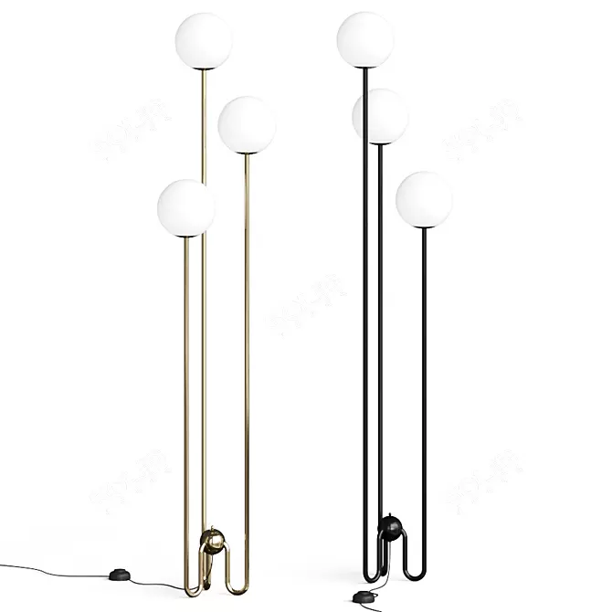 Elegant Illona Floor Lamp - Illuminate Your Space 3D model image 1