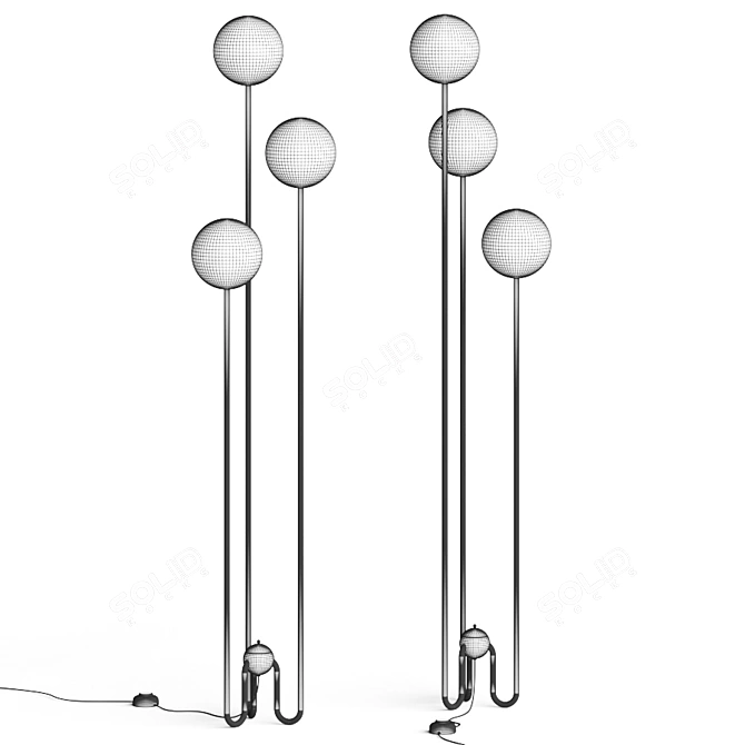 Elegant Illona Floor Lamp - Illuminate Your Space 3D model image 2