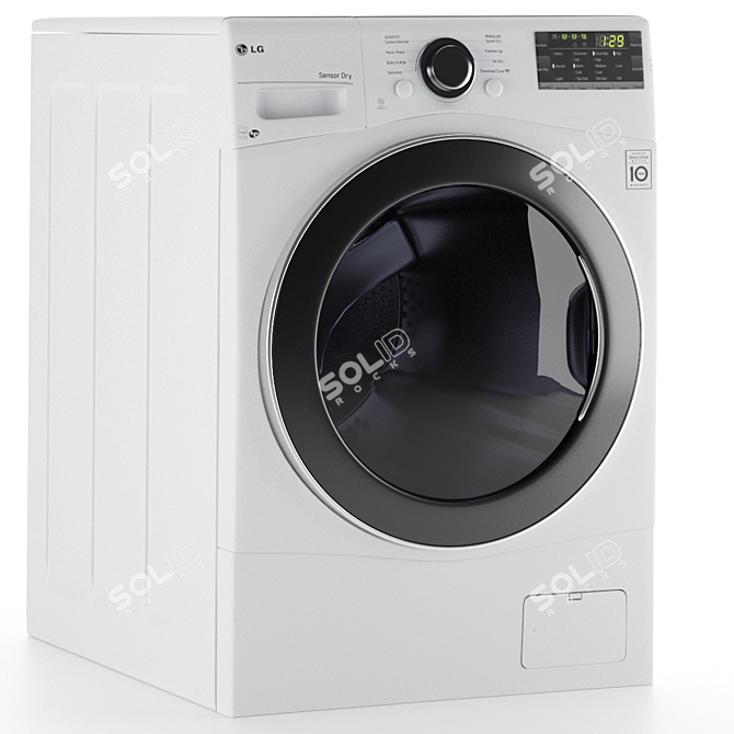 Smart Dryer Washing Machine 3D model image 1