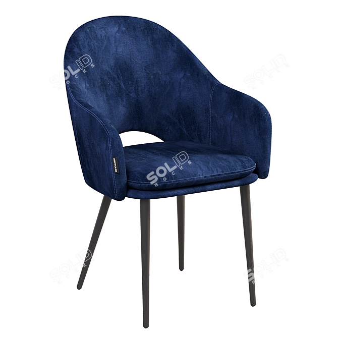 Modern Moroccan Style Chair 3D model image 2