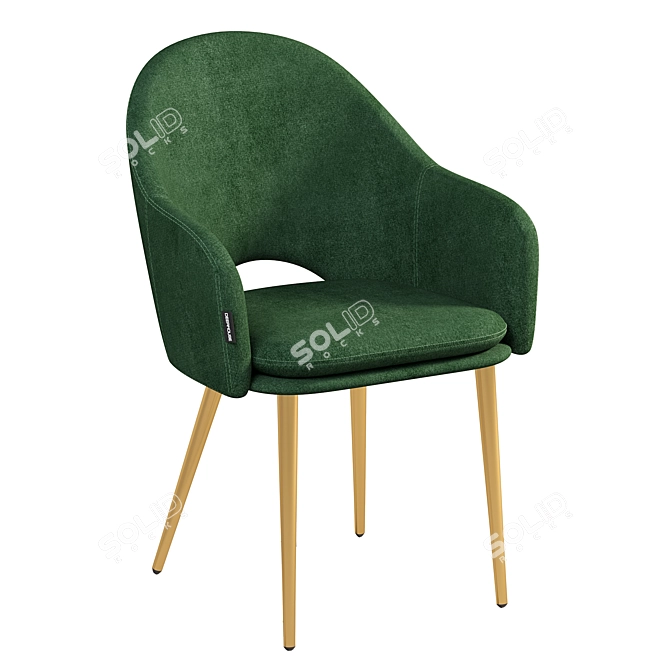 Modern Moroccan Style Chair 3D model image 3