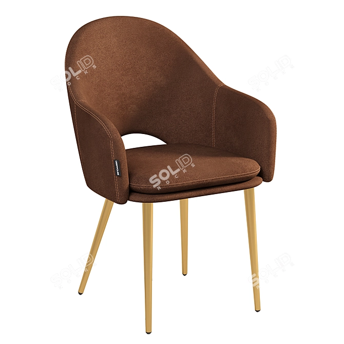 Modern Moroccan Style Chair 3D model image 4