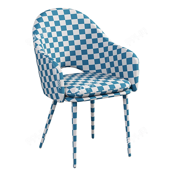 Modern Moroccan Style Chair 3D model image 6