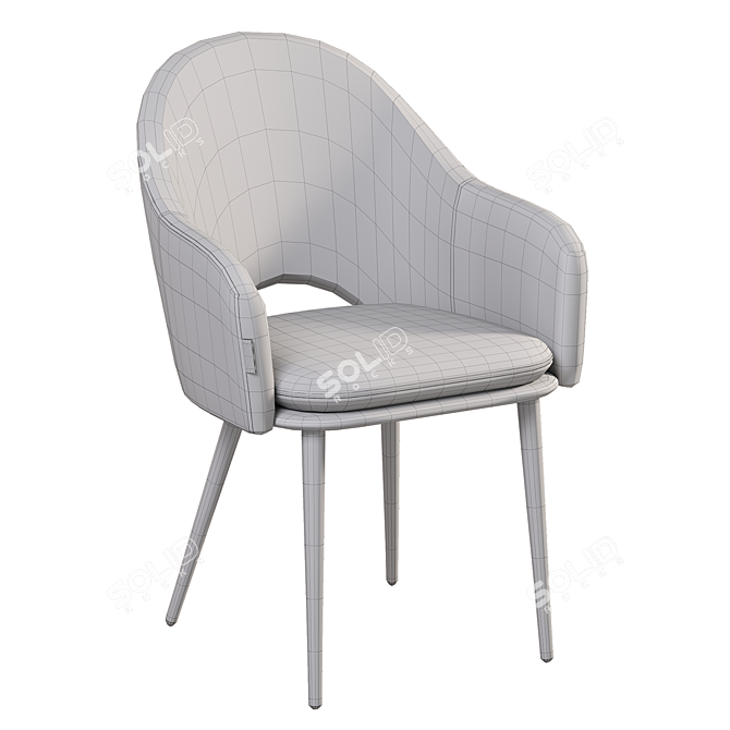 Modern Moroccan Style Chair 3D model image 7