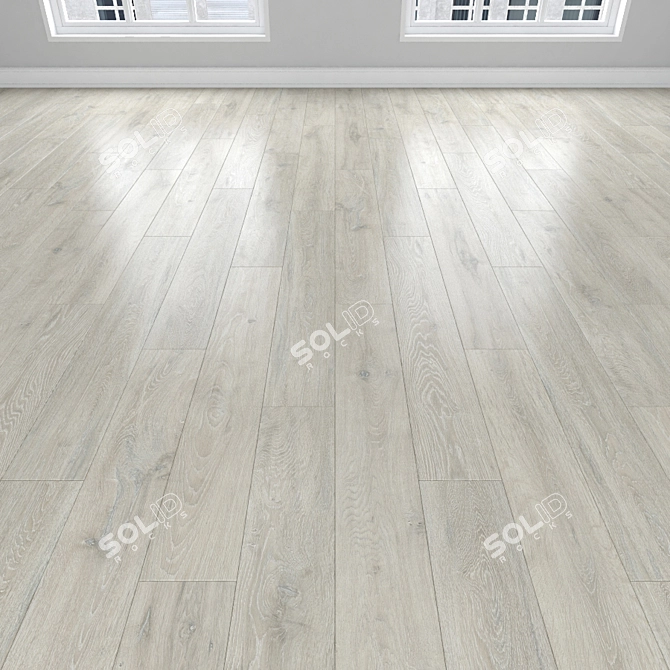 Oak Parquet: Herringbone, Linear, Chevron 3D model image 2