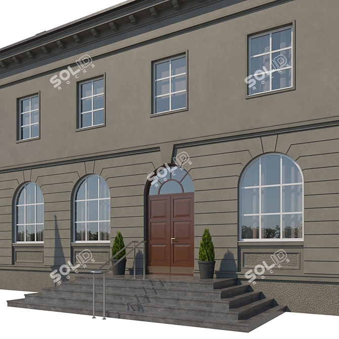 Versatile Office Building Model 3D model image 3