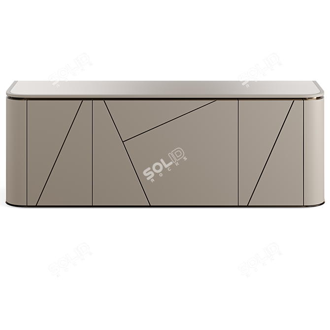 Fendi Antius 2021 Lacquer Sideboard: Elegant Luxury Storage Solution 3D model image 6