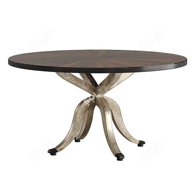 Formal Round Dining Table - Hooker Furniture 5834-75 3D model image 1