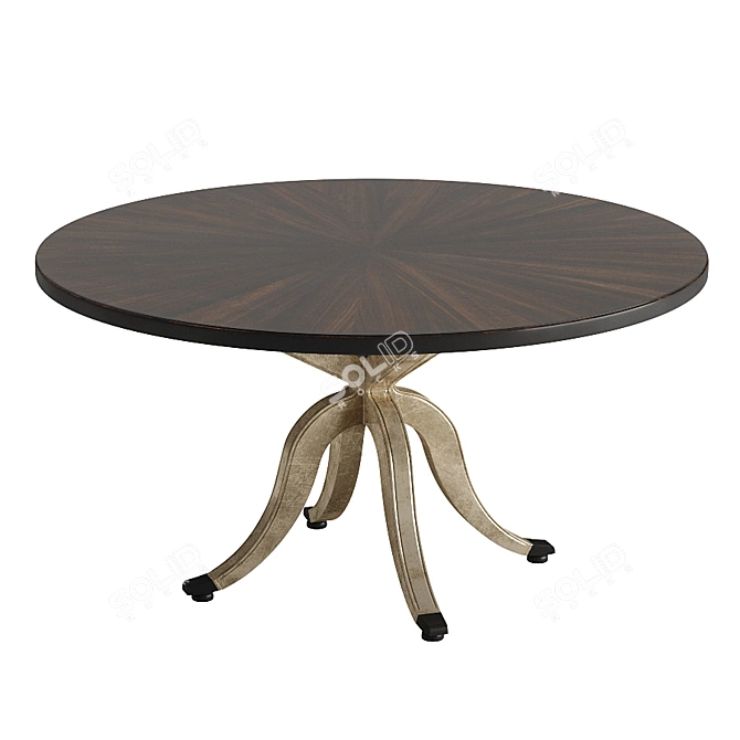 Formal Round Dining Table - Hooker Furniture 5834-75 3D model image 2