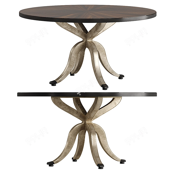 Formal Round Dining Table - Hooker Furniture 5834-75 3D model image 6