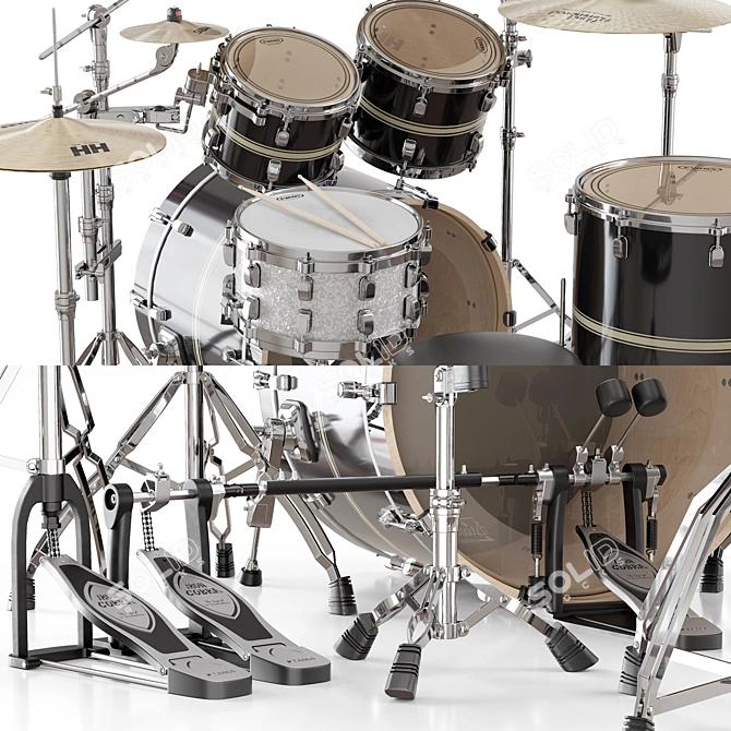 TAMA Performer Drum Set 3D model image 4