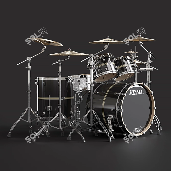 TAMA Performer Drum Set 3D model image 5