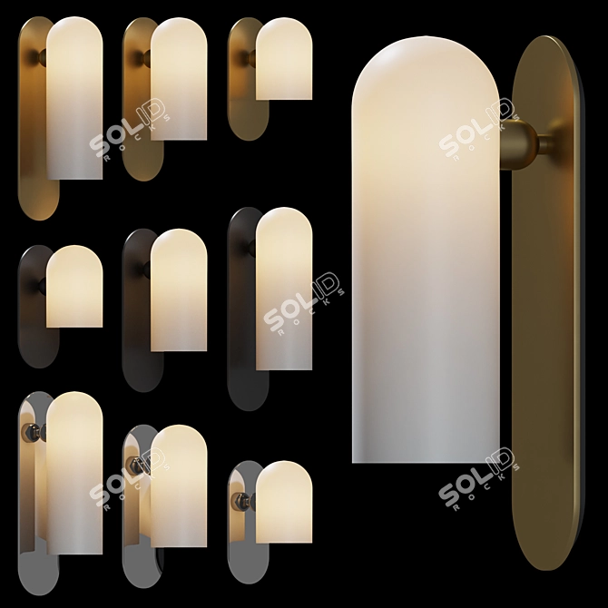 Elegant Odyssey Sconces: Illuminate Your Space 3D model image 2