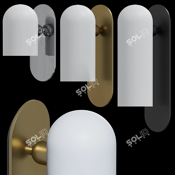 Elegant Odyssey Sconces: Illuminate Your Space 3D model image 3