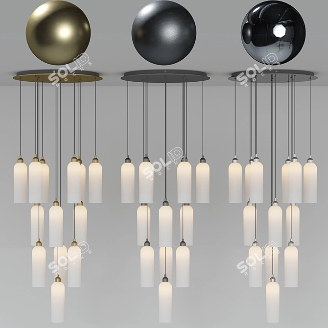 Schwung Home Odyssey Cluster 13 Pendant 3D model image 8