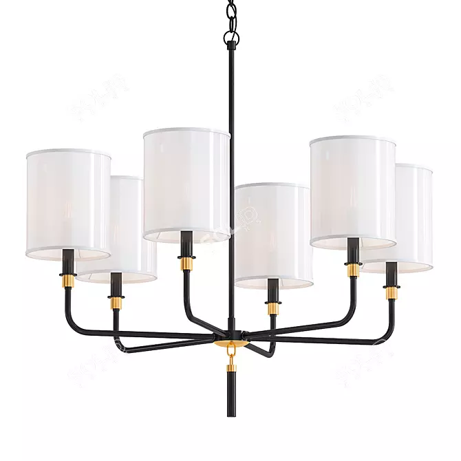 Beckham 2014: Modern Chandelier with V-Ray Render 3D model image 1