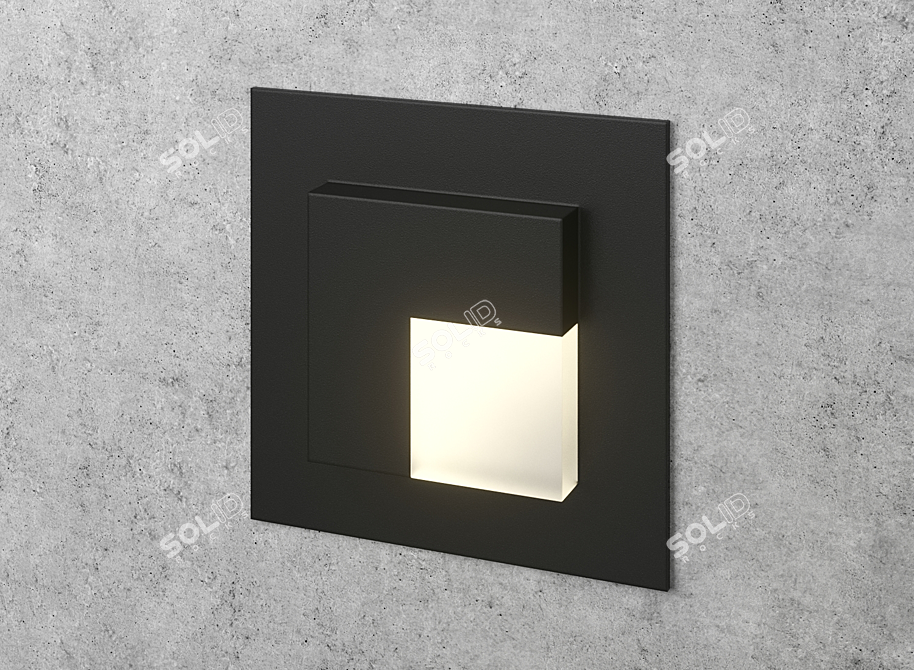 Slim LED Wall Light IT-738 3D model image 4