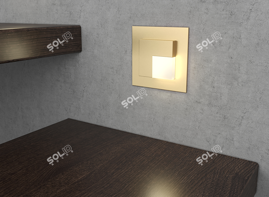 Slim LED Wall Light IT-738 3D model image 6