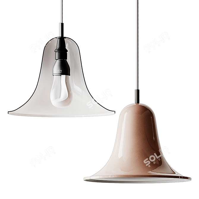 Verpan PANTOP Metal Pendant Lamp 3D model image 2